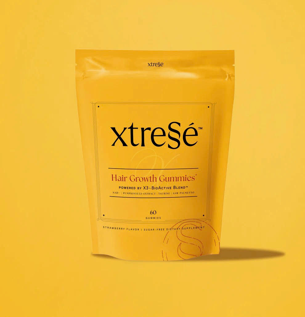 3 Month Supply Xtresse Gummies, 1 FR Concentrate Hair Serum, 2 In-Office Xvie Scalp Treatments